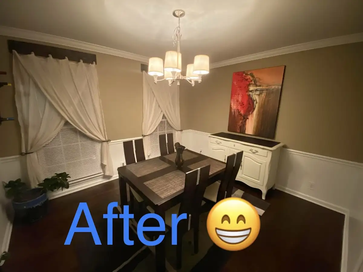 Professional dining room restoration after water damage in Fairland